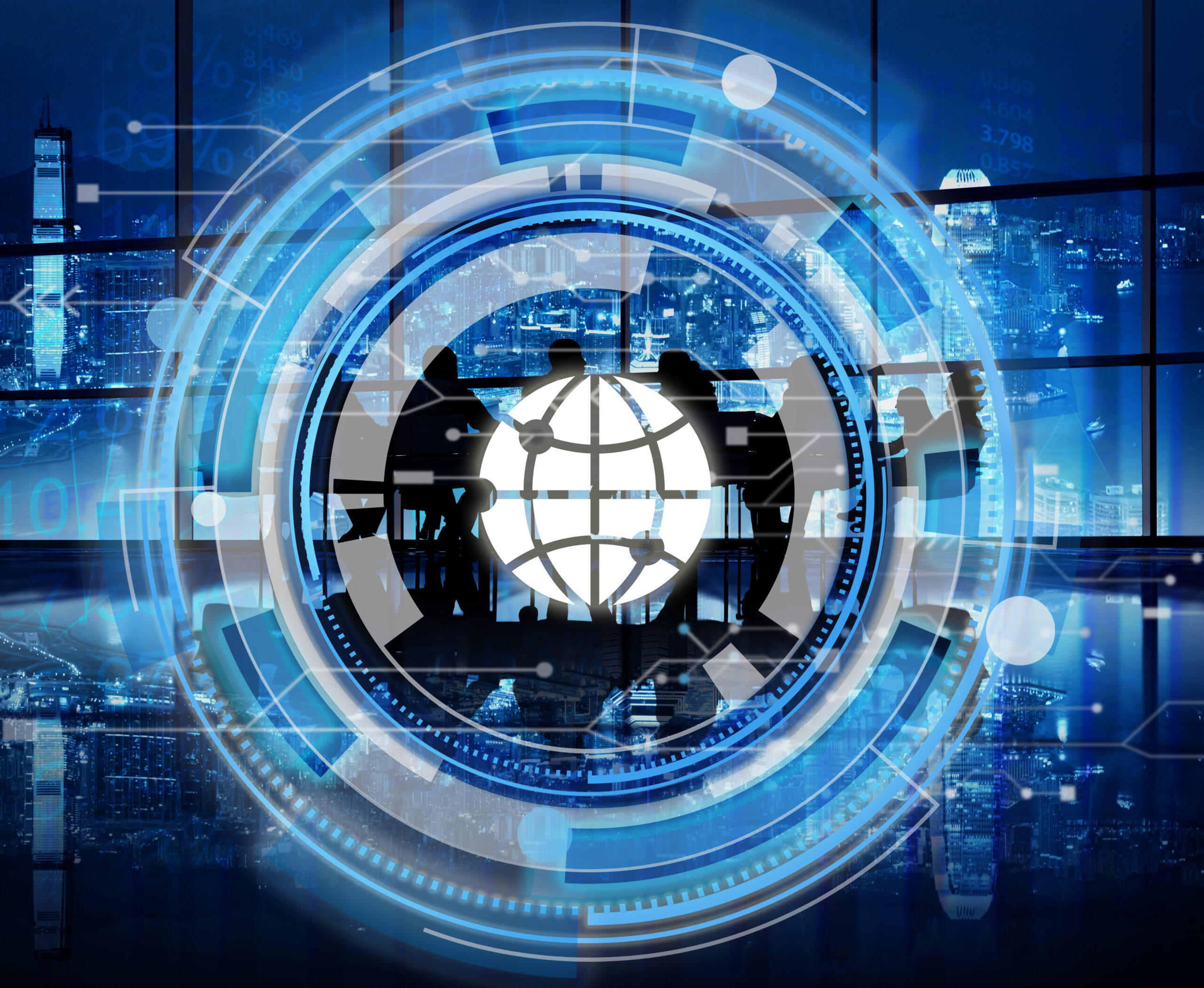 Innovation News DualMedia concept showing digital media platforms with AI technology, global connectivity, video streaming, and multimedia content distribution across modern devices.