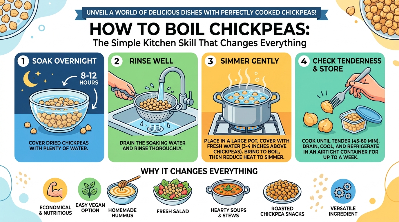 How to Boil Chic Peas